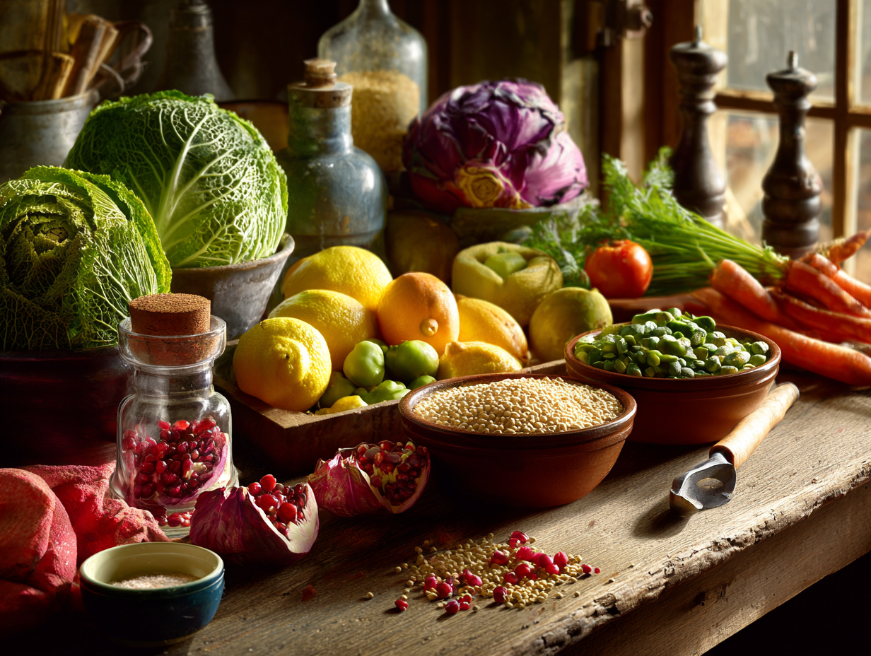 Farfurie colorată cu legume proaspete și cereale integrale